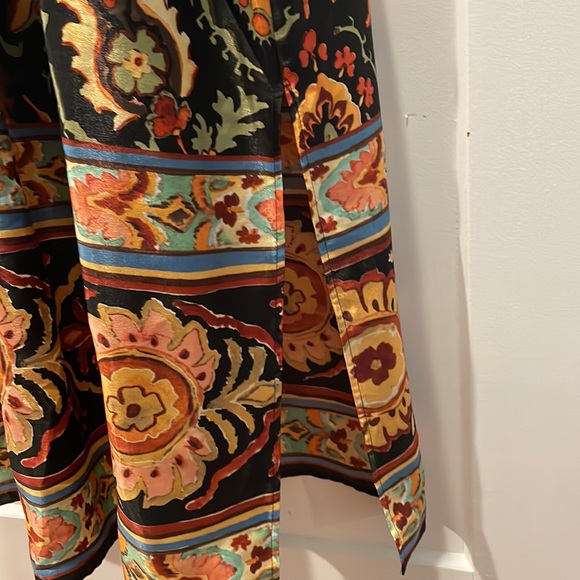 NWT Zara Printed Tunic Midi Dress Paisley Black Multicolor L - Picture 10 of 12